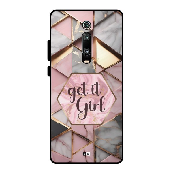 Diamond Girl Metal Back Case for Redmi K20 Pro