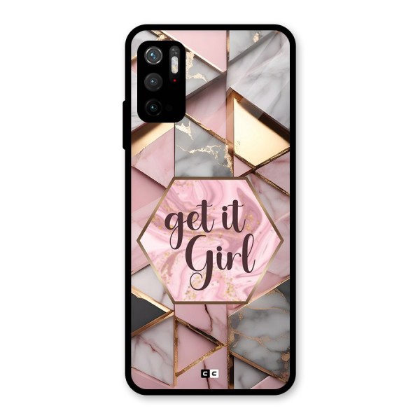 Diamond Girl Metal Back Case for Redmi Note 10T 5G