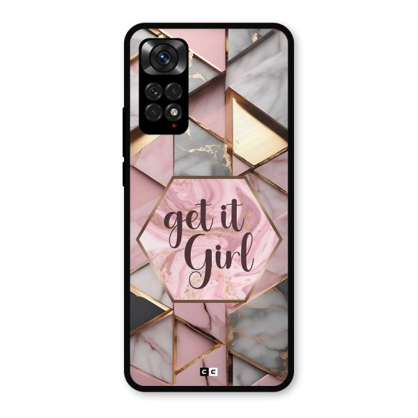 Diamond Girl Metal Back Case for Redmi Note 11