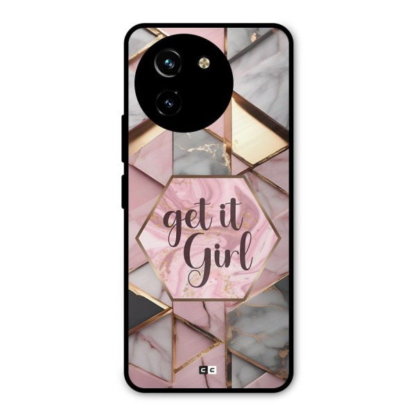 Diamond Girl Metal Back Case for Vivo T3x