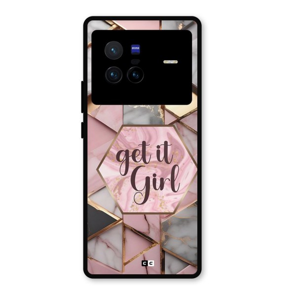 Diamond Girl Metal Back Case for Vivo X80