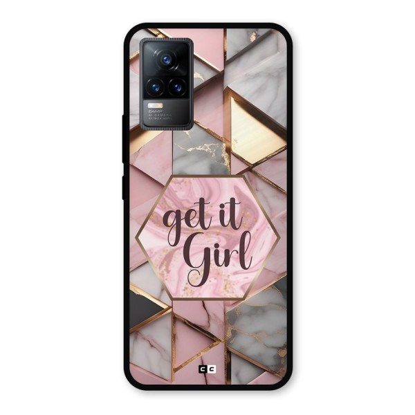 Diamond Girl Metal Back Case for Vivo Y73