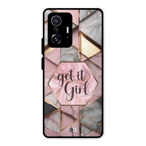 Diamond Girl Metal Back Case for Xiaomi 11T Pro