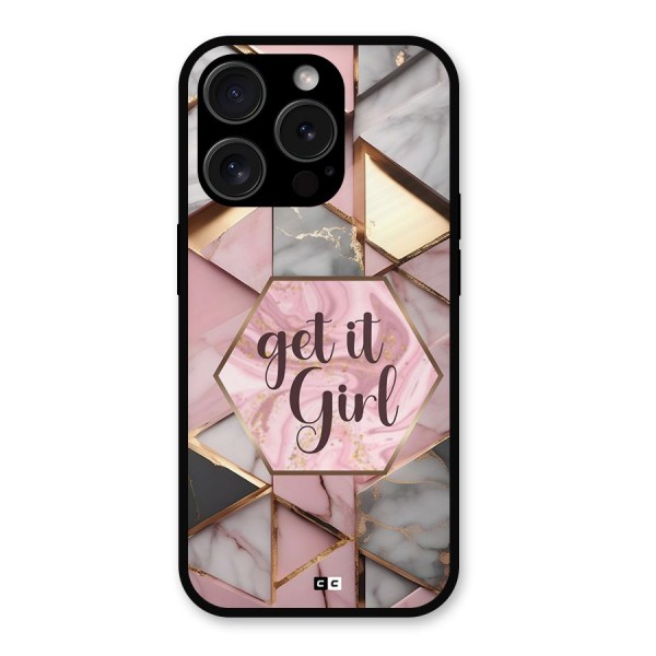 Diamond Girl Metal Back Case for iPhone 15 Pro