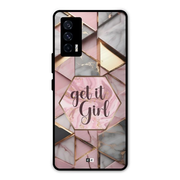 Diamond Girl Metal Back Case for iQOO 7 5G