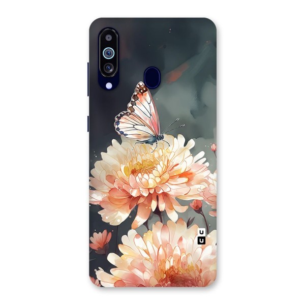 Digital Art Butterfly Flower Back Case for Galaxy A60