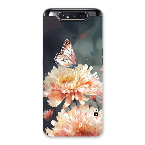 Digital Art Butterfly Flower Back Case for Galaxy A80