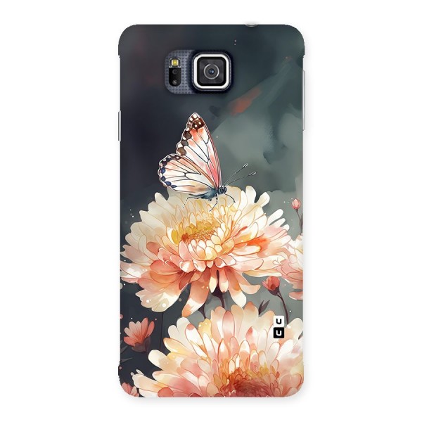 Digital Art Butterfly Flower Back Case for Galaxy Alpha