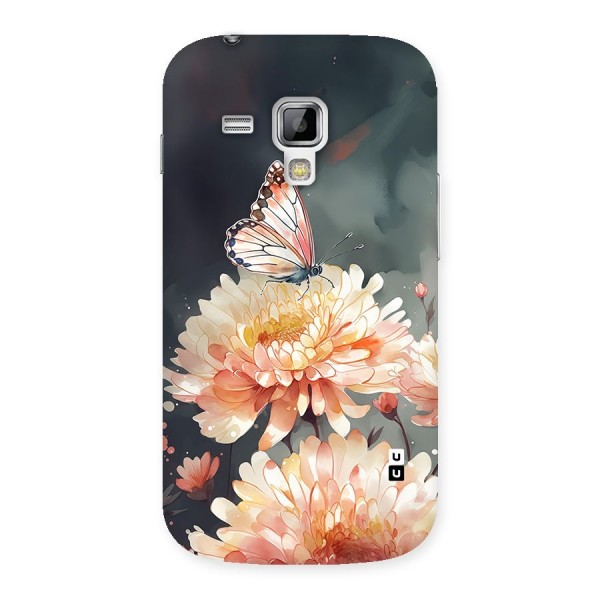 Digital Art Butterfly Flower Back Case for Galaxy S Duos