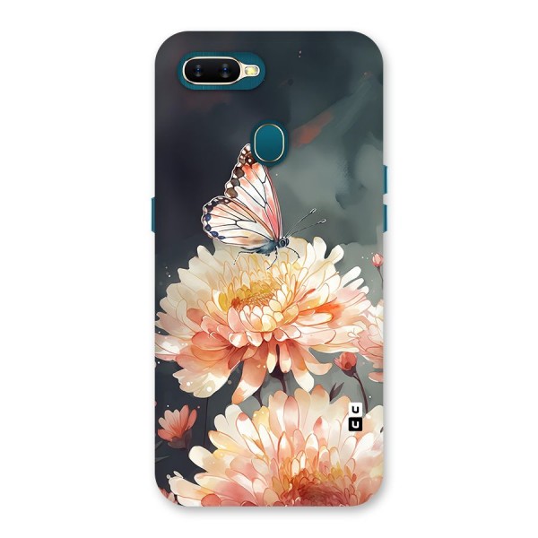 Digital Art Butterfly Flower Back Case for Oppo A12