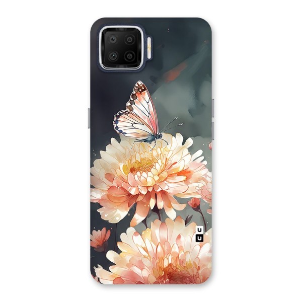 Digital Art Butterfly Flower Back Case for Oppo F17