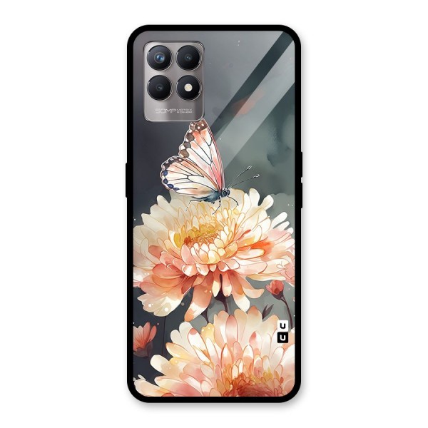 Digital Art Butterfly Flower Back Case for Realme 8i