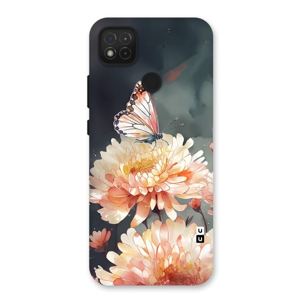 Digital Art Butterfly Flower Back Case for Redmi 9