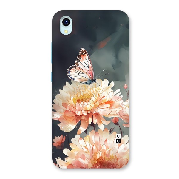 Digital Art Butterfly Flower Back Case for Vivo Y1s