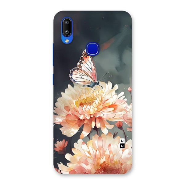 Digital Art Butterfly Flower Back Case for Vivo Y91