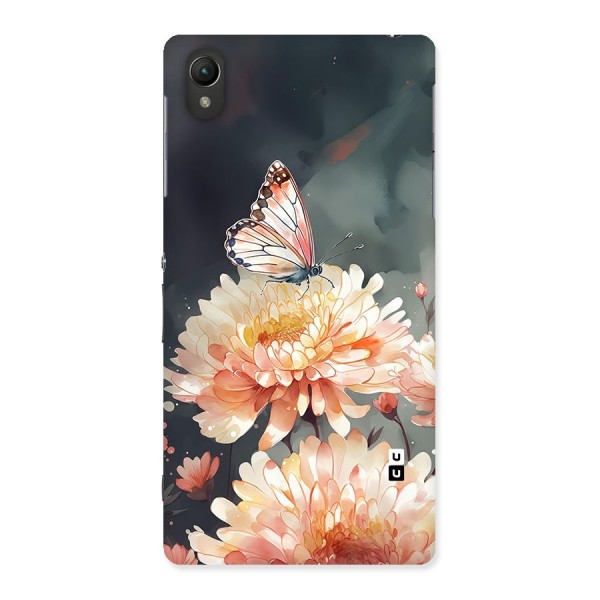 Digital Art Butterfly Flower Back Case for Xperia Z2