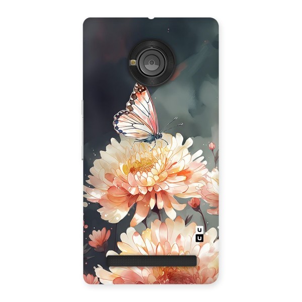 Digital Art Butterfly Flower Back Case for Yuphoria