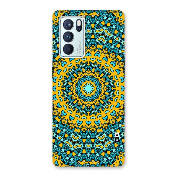 Digital Mandala Art Glass Back Case for Oppo Reno6 Pro 5G