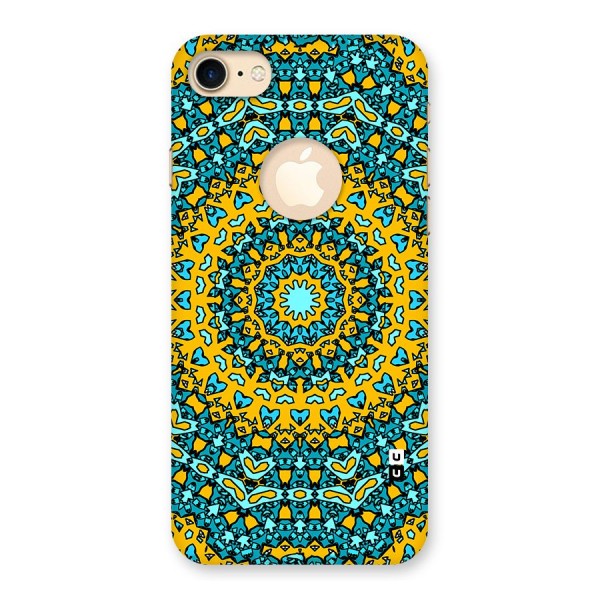 Digital Mandala Art Back Case for iPhone 8 Logo Cut