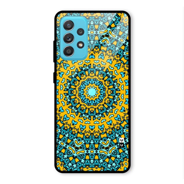 Digital Mandala Art Glass Back Case for Galaxy A52s 5G