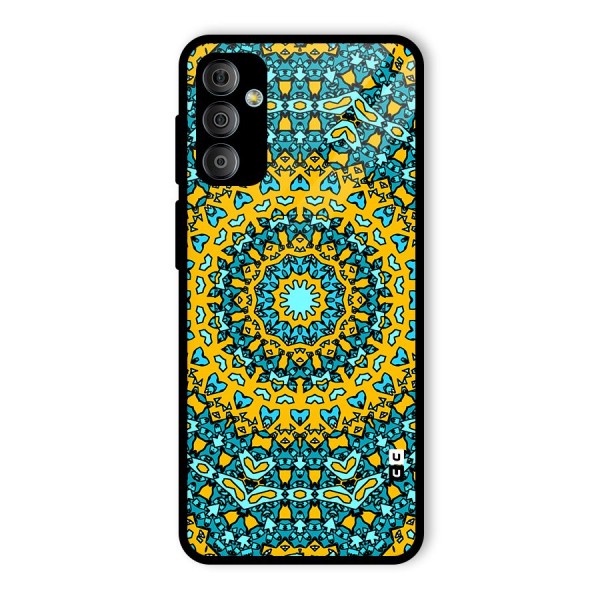 Digital Mandala Art Glass Back Case for Galaxy F23