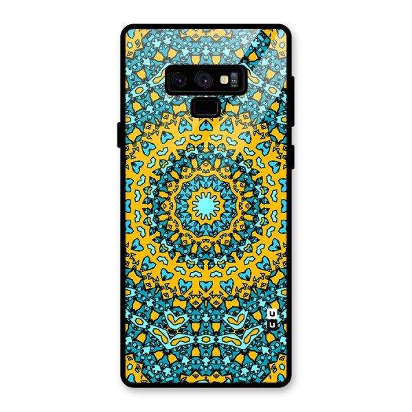 Digital Mandala Art Glass Back Case for Galaxy Note 9