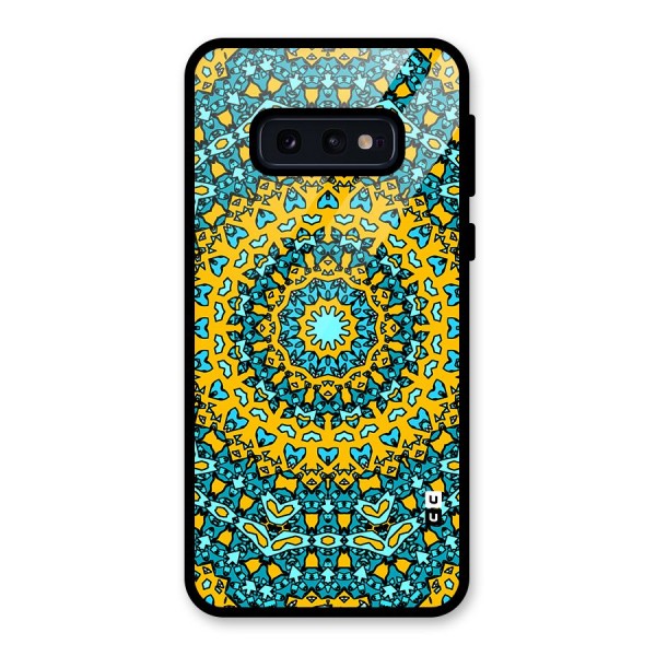 Digital Mandala Art Glass Back Case for Galaxy S10e