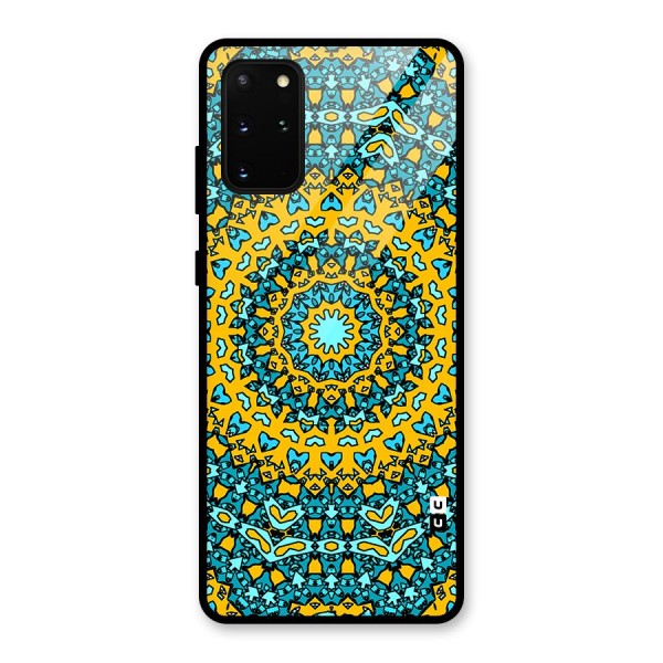 Digital Mandala Art Glass Back Case for Galaxy S20 Plus