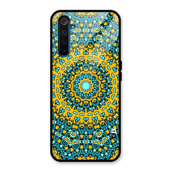 Digital Mandala Art Glass Back Case for Realme 6 Pro