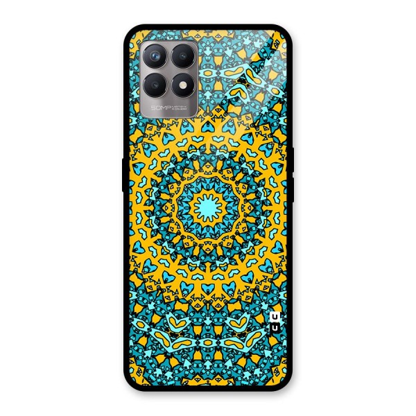 Digital Mandala Art Glass Back Case for Realme 8i