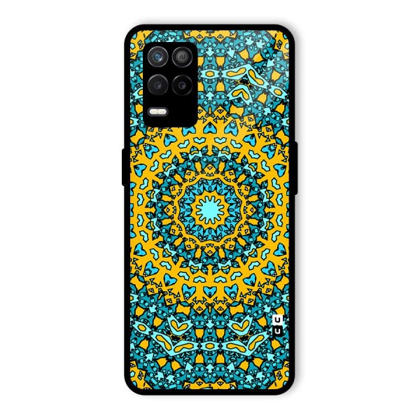 Digital Mandala Art Glass Back Case for Realme 9 5G