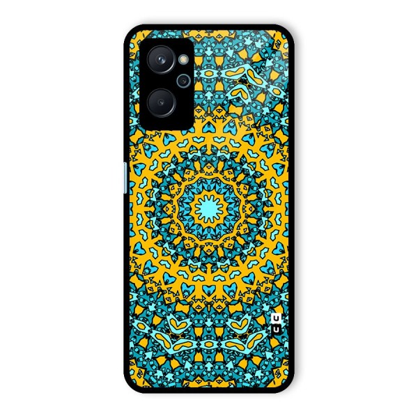 Digital Mandala Art Glass Back Case for Realme 9i