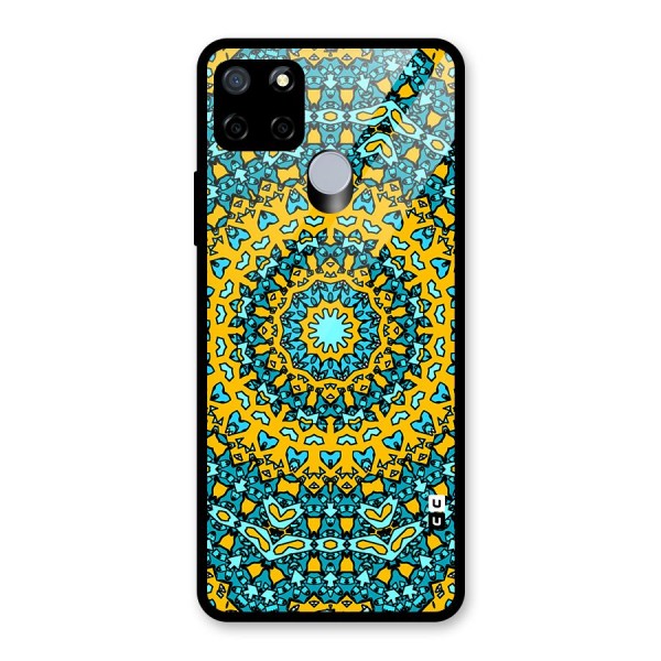 Digital Mandala Art Glass Back Case for Realme C15