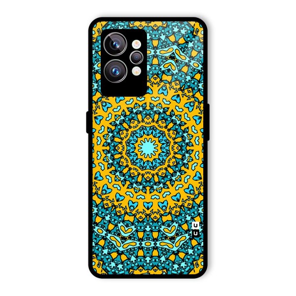 Digital Mandala Art Glass Back Case for Realme GT2 Pro