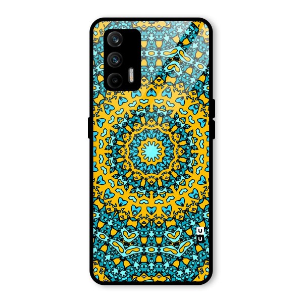 Digital Mandala Art Glass Back Case for Realme X7 Max