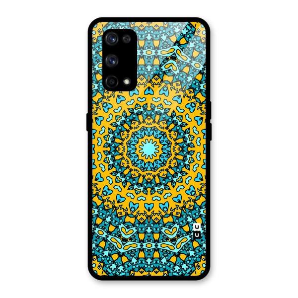 Digital Mandala Art Glass Back Case for Realme X7 Pro