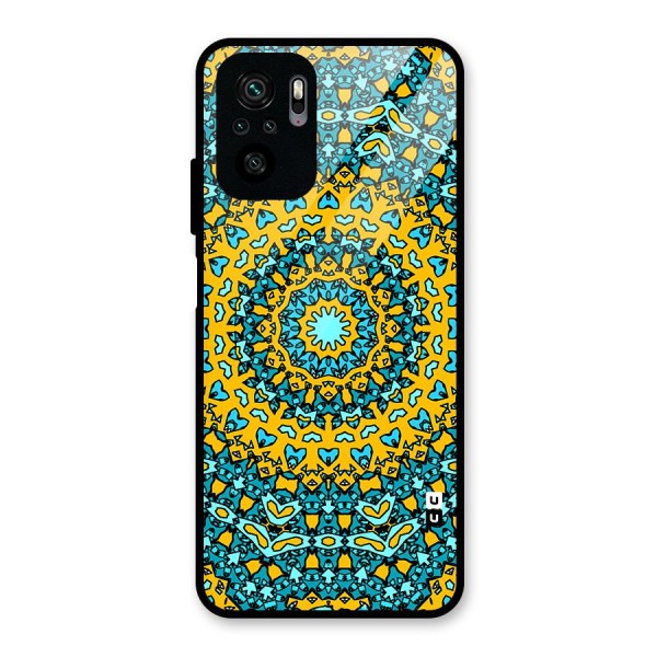 Digital Mandala Art Glass Back Case for Redmi Note 10