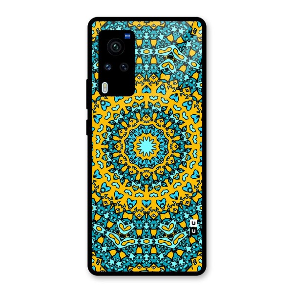 Digital Mandala Art Glass Back Case for Vivo X60 Pro