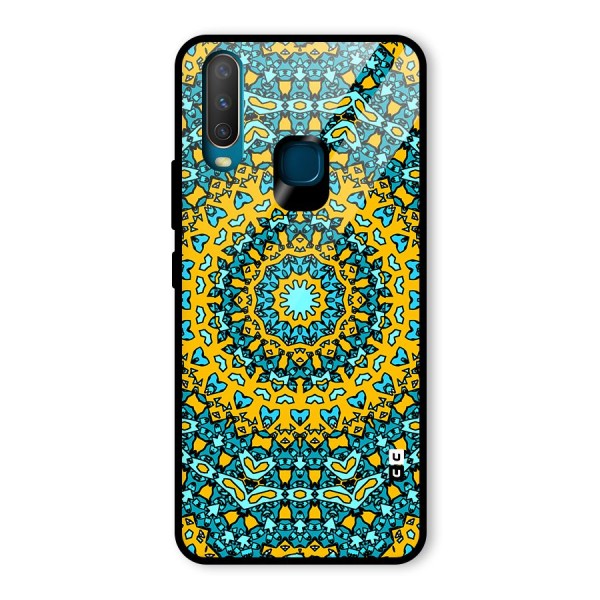 Digital Mandala Art Glass Back Case for Vivo Y12