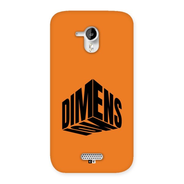 Dimension Typography Back Case for Canvas HD A116