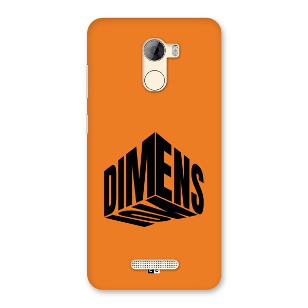 Dimension Typography Back Case for Gionee A1 LIte