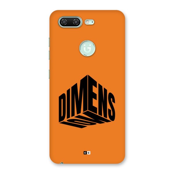 Dimension Typography Back Case for Gionee S10