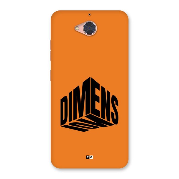 Dimension Typography Back Case for Gionee S6 Pro