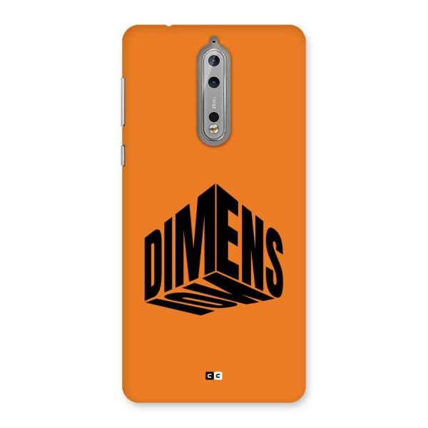 Dimension Typography Back Case for Nokia 8