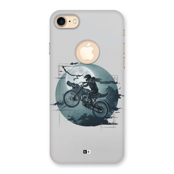 Dino Rider Back Case for iPhone 8 Logo Cut