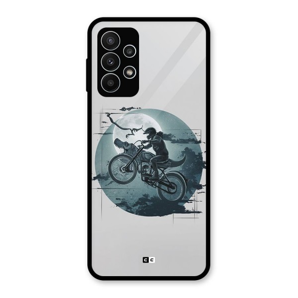 Dino Rider Glass Back Case for Galaxy A23