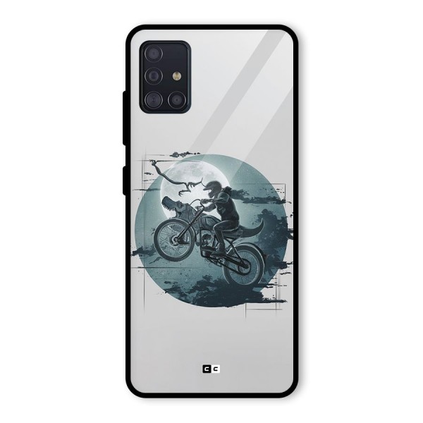 Dino Rider Glass Back Case for Galaxy A51