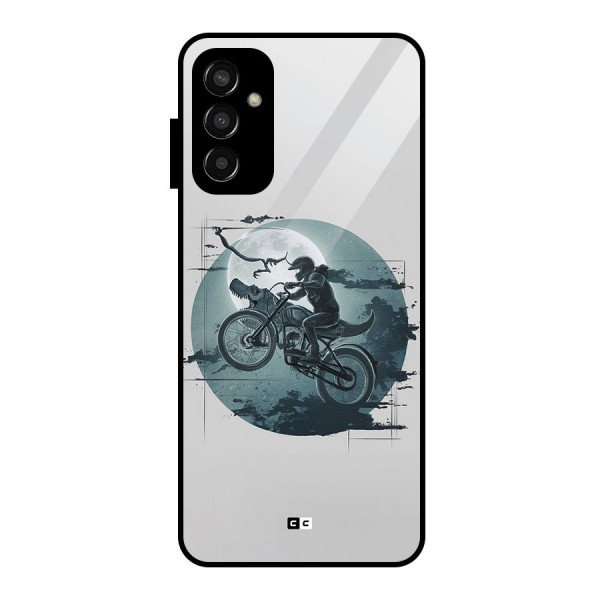 Dino Rider Glass Back Case for Galaxy F13