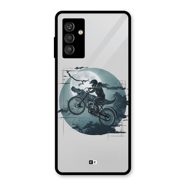 Dino Rider Glass Back Case for Galaxy M13