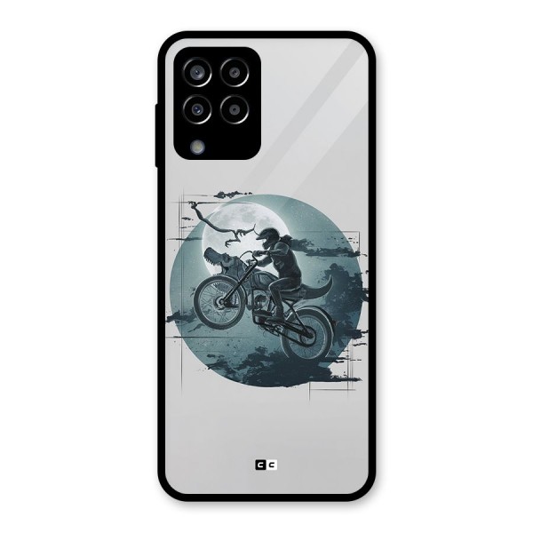 Dino Rider Glass Back Case for Galaxy M33